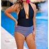 Women's Make a Splash Halter Swimsuit - Jess Lea - 2 of 4