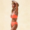 Women's Vibrant Orange Bikini Set with Criss-Cross Back Detail - Cupshe - 2 of 4
