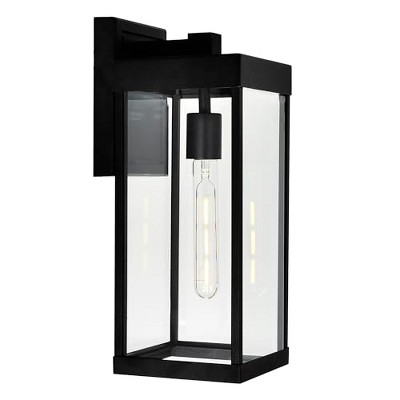 CWI Lighting Windsor 1 Light Black Outdoor Wall Light