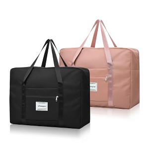 2pcs Travel Duffel Bag, Carry on Hand Luggage Weekend Bags, 20.5 * 15. - 1 of 4