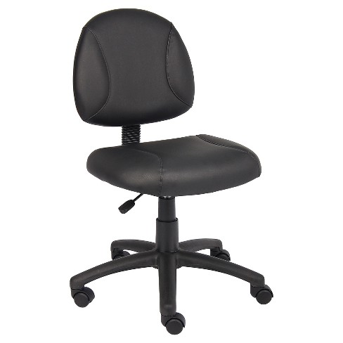 Posture Chair With Adjustable Arms Black - Boss Office Products : Target