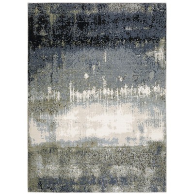 Oriental Weavers Caravan 5571H Blue/ Green Indoor Area Rug - 5'3" x 7'6"