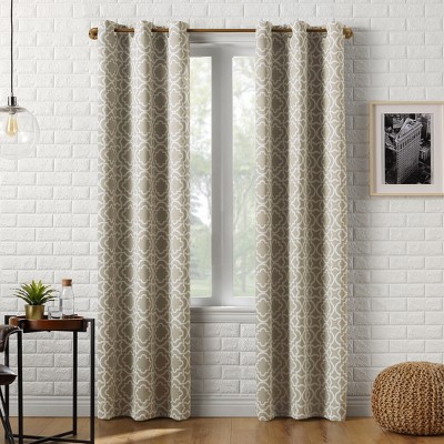 Sun Zero Blackout Barnett Trellis Grommet Curtain Panel