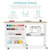 Best Choice Products Sewing Machine Table & Desk w/ Craft Storage and Trays - 3 of 4