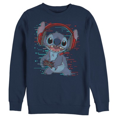 Men's Lilo & Stitch Red and Blue Gamer Sweatshirt