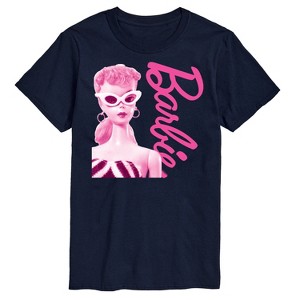 Men's - Barbie - Pink Doll Closeup Short Sleeve Graphic T-Shirt - 1 of 4