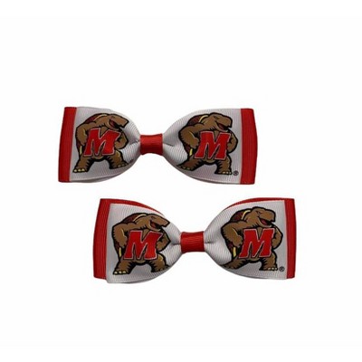 NCAA Maryland Terrapins Hair Bow 2pk