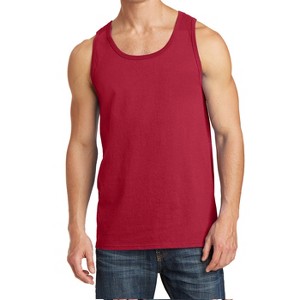 Mafoose Mens Solid Cotton Tank Top Sleeveless Tee Shirt for Sports, Gym, Fitness, Beach - 1 of 4