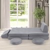 Infans 6PCS Modular Kids Foam Play Couch Set w/Washable Covers Sectional Play Sofa - 3 of 4