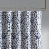 SEVOBAL Shower Curtain Luxury Jacquard Textured Design with Rich Damask Medallion for Elegant Bathroom Decor, Silver, 72"*72"*0.13" - 2 of 4
