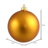 Vickerman Antique Gold Ball Ornament - 2 of 4