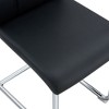 Sapphtopaz Dining Chairs Upholstered PU Leather Chair with C-Shaped Legs and High Backrest Armless Chairs for Dining Room, Kitchen - 4 of 4