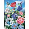 Hummingbird and Roses Spring House Flag Floral Butterfly 28" x 40 Briarwood Lane - 3 of 4