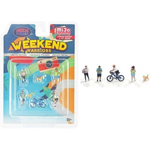 "Weekend Warriors" 6 piece Diecast Figure Set Limited Edition to 2400 pieces Worldwide for 1/64 Scale Models by American Diorama - 1 of 3