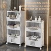 Racxily 2/3 Layer Laundry Basket Bathroom Foldable Dirty Clothes Storage Basket Wall Hanging Shelf - 3 of 4