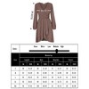 Women's Cross V-Neck Wrap Ruffle Party Mini Dress - 4 of 4