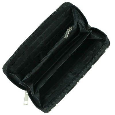 Disney Tinker Bell Wallet Women's Pixie Dust Faux Leather Zip Around Wallet Black - image 3