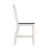 2pc Jamison Two-Tone Counter Height Barstool White - Picket House Furnishings: Mid-Century Modern, Armless, Slat Back - 4 of 4