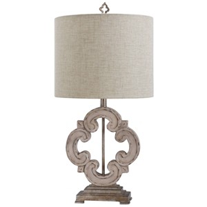 Traditional Cast Table Lamp Tuscany Cream - StyleCraft: European Inspired, Bedside Elegance - 1 of 3