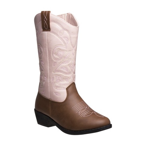 Kensie Girl Little Kids Cowgirl Boots - Pink/brown, 13 : Target