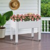 Lirago,17.72"D*30.04"W*28.9"H,Mobile Raised Garden Bed with Wheels - Includes Built-in Water Storage & Planting Space - 2 of 4