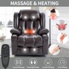 ChicFurnit Living Room Chair Arm Accent Chair Power Recliner with Lift Assist Massage Vibration Stainless Cup Holders, 39.37"*41.73"*42.12" - 4 of 4
