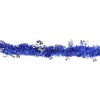 Northlight 50' x 2.75" Unlit Lavish Blue with Snowflake Tinsel Christmas Garland - 2 of 3