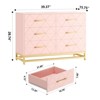 Dresser for Bedroom with 6 Drawers, Wood Chest of Drawers - 3 of 4