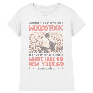 Girl's Woodstock Crowd Poster T-Shirt - 1 of 3