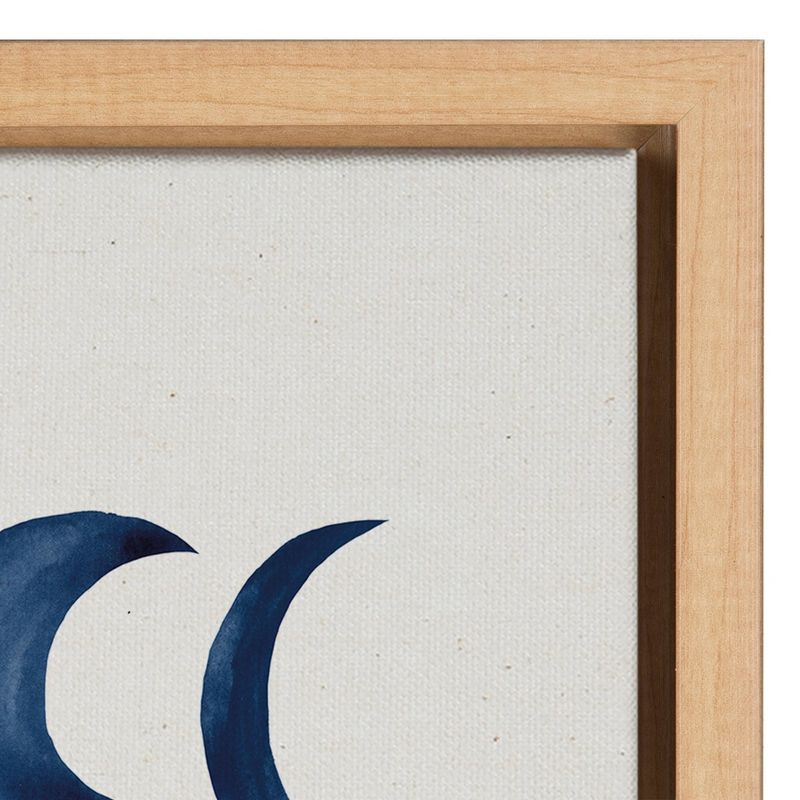 18&#34; x 24&#34; Sylvie Moon Phases Framed Canvas Wall Art by Teju Reval Natural - Kate and Laurel, 4 of 9