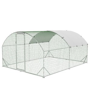 CuisinSmart Large Metal Chicken Coop – 13.1' x 9.8' Dome Walk-in Poultry Run with Upgrade Tri-Supporting - 1 of 4