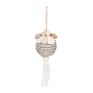 Gallerie II Shell Grass Orb Ornament - 1 of 3