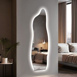 63"x24" 3 Color Infinity Mirror, LED Bathroom Vanity Mirror for Bathroom, Bedroom Entryway, Living/Dressing Room - 1 of 4