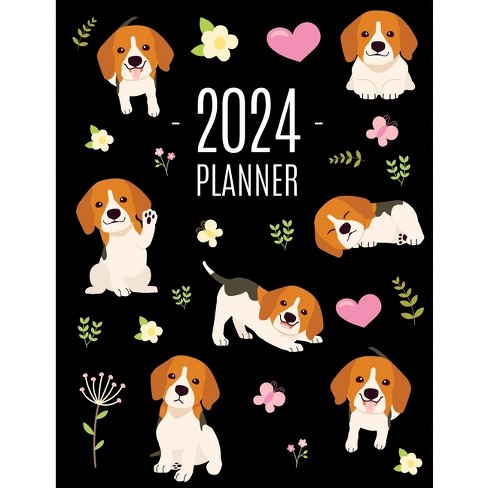 Cats Daily Planner 2024: Make 2024 a Meowy Year! Cute Kitten Year  Organizer: January-December (12 Months) by Happy Oak Tree Press, Paperback