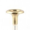 Dritz Brass Button Knob Bright Brass: Gold Cabinet & Dresser Knobs, Drawer Pulls, Brass Plated, 1 Pack - 2 of 4