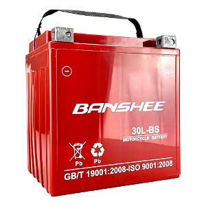 Banshee 30L-BS AGM Motorcycle Battery – 12V 30Ah 500CCA, Heavy-Duty YTX30L-BS - 1 of 1