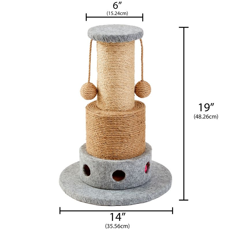 Two by Two Suffolk -  Scratching Post Cat Furniture -  in. Tall, 5 of 17
