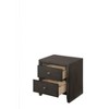 NicBex Nightstand with 2 Drawers,Side Table with Rustic Finish and Handles,Modern Bedside Table for Bedroom,Living Room - 4 of 4
