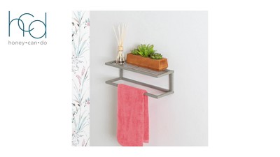 Wall shelf with towel fashion bar target