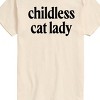 Men's - Instant Message - Childless Cat Lady Black Short Sleeve Graphic T-Shirt - 2 of 4