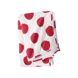 carol & frank Pet Quilt 50" x 44" Dot Tomato - 1 of 4