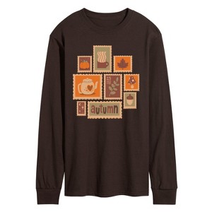 Men's - Instant Message - Fall Stamp Cluster Long Sleeve Graphic T-Shirt - 1 of 3