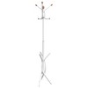 Aghana Digitals White Indoor Triangular Coat Stand with 9 Hooks, Powder-Coated Steel, 6.6 lbs - 2 of 4