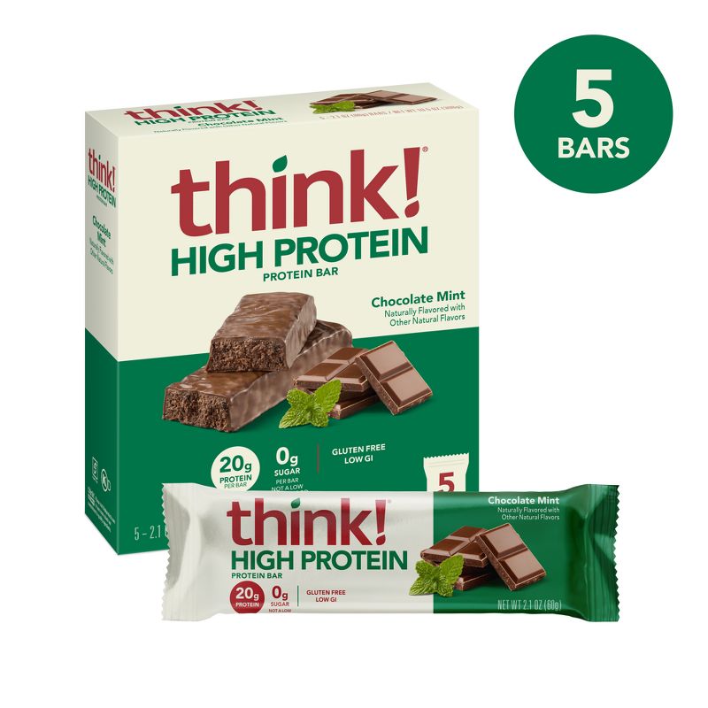 THINK High Protein Chocolate Mint - 5ct/0.72ounces, 2 of 10