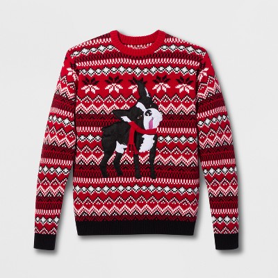 walmart boston terrier christmas sweater