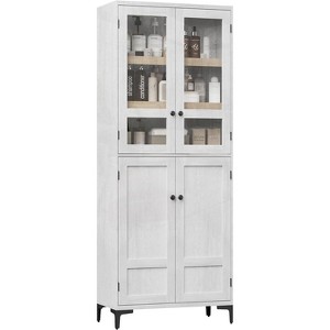 71 Inch Tall Storage Cabinet, Kitchen Pantry 5 Tier Bathroom Cabinet with 4 Doors Adjustable Shelves for Kitchen, Dining Room, Bathroom - 1 of 4