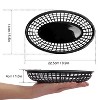 Aoibox 80 Pcs Reusable Oval Fast Food Baskets, Sturdy Plastic Serving Baskets for Fast Food, Parties, Picnics, BBQs and Snacks - 2 of 4