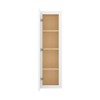 HOMLUX Easy-DIY 12 in D x 42 in H in Shaker White Ready to Assemble Wall Kitchen Cabinet 1 Door-3 Shelves - 2 of 4