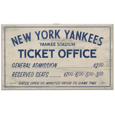 New York Yankees Baseball Wood Sign