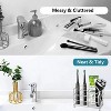 LunaLulinlk 304 Stainless Steel Bathroom Toothbrush Holder Toothpaste Holder Stand Bathroom Accessories Organizer (Silver) - 2 of 3